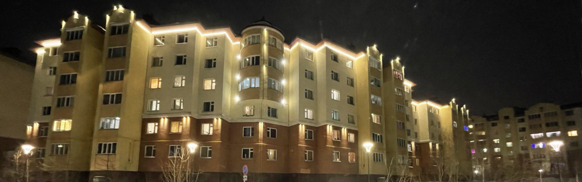 Комбинированное освещение жилого дома в Салехарде